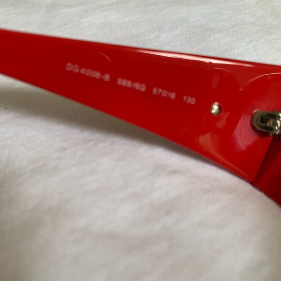 Dolce & Gabbana DG408-B Women\'s Red Glossy/Crystal Accent Eyeglass Frames. main image 9